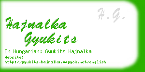 hajnalka gyukits business card